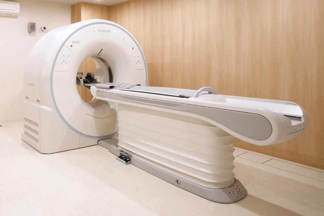 身体に優しい最新の低線量CT（最大75％の被ばく低減効果）